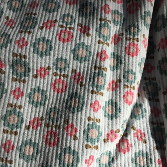 PetitBateau pink & grey floral skirt w/pockets - size 5G - Picture 3 of 9